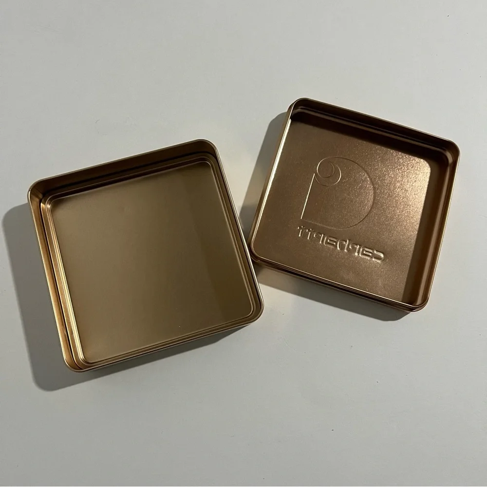 Carhartt Gold Metal  Square Storage Tin 5